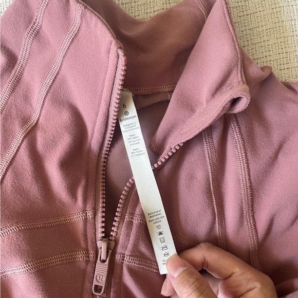 Lululemon Define Jacket size 6 salmon pink VGUC - Picture 3 of 8